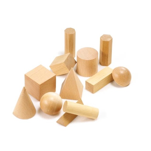 Learning Can Be Fun - Wooden Geometric Solids (set of 12)