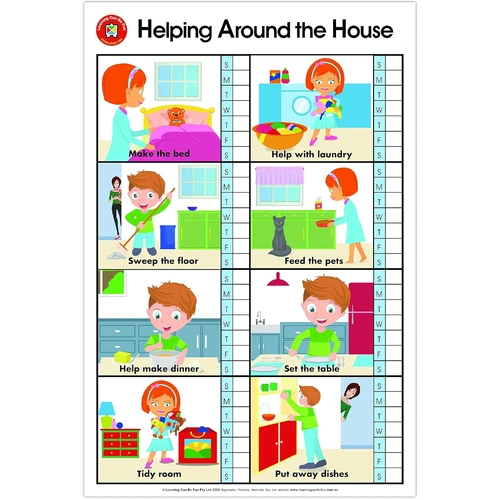 Learning Can Be Fun - Helping Around The House Poster