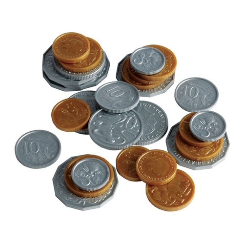 Learning Can Be Fun - Plastic Coins (106 pieces)