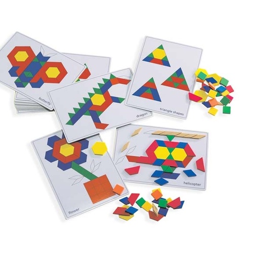 Learning Can Be Fun - Pattern Block Picture Cards