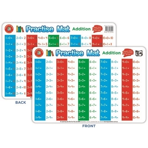 Learning Can Be Fun - Practise Mat - Addition