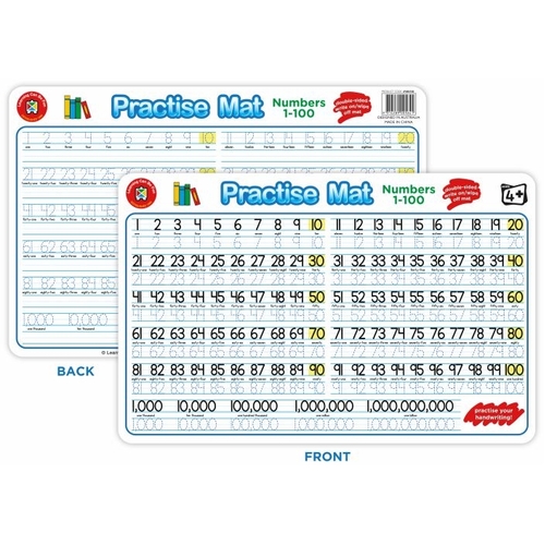 Learning Can Be Fun - Practise Mat - Numbers 1-100