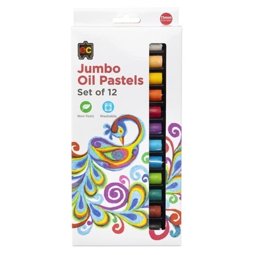 EC - Jumbo Oil Pastels (12 Pack)