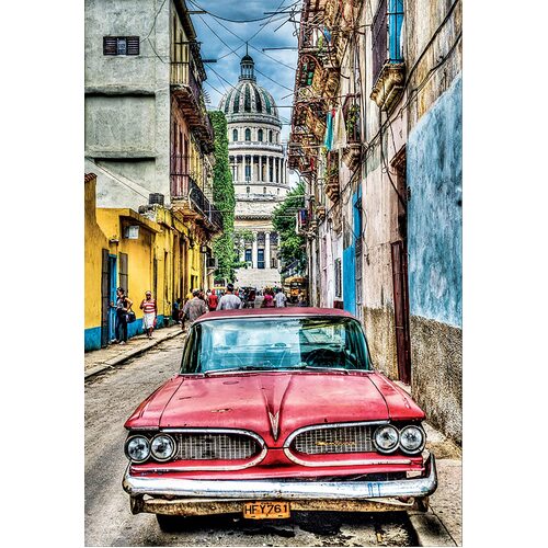 Educa - Vintage Car in Old Havana Puzzle 1000pc