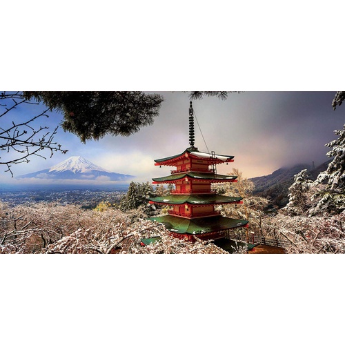 Educa - Mount Fuji and Chureito Pagoda Panorama Puzzle 3000pc