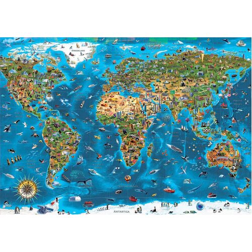 Educa - Wonders Of The World Puzzle 1000pc (DAMAGED BOX)