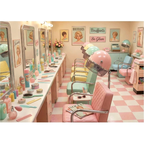 Educa - Retro Glam Salon Puzzle 1000pc