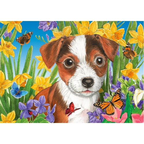 Enjoy - Puppy Garden Puzzle 1000pc