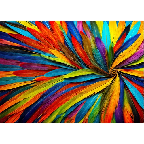 Enjoy - Colourful Feathers Puzzle 1000pc