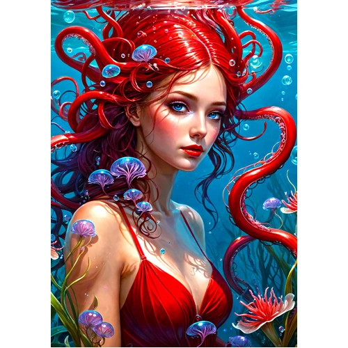 Enjoy - Ginger Mermaid Puzzle 1000pc