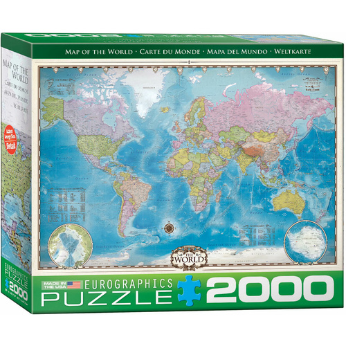 Eurographics - Map of the World Puzzle 2000pc