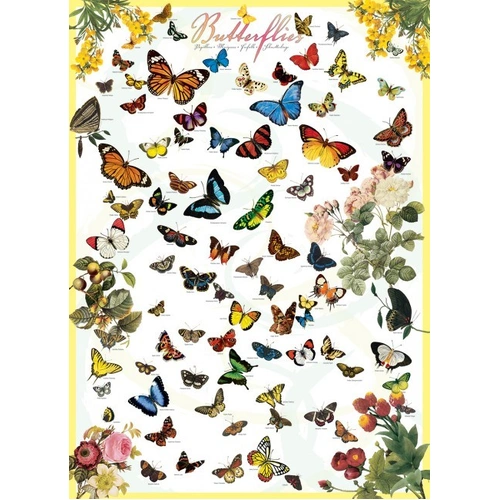 Eurographics - Butterflies Puzzle 1000pce