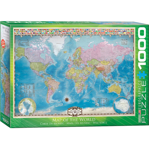 Eurographics - Map of the World Puzzle 1000pc