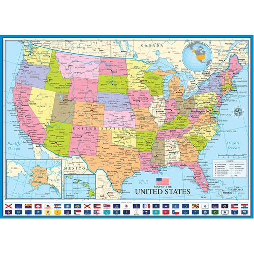 Eurographics - Map of the United States of America Puzzle 1000pc