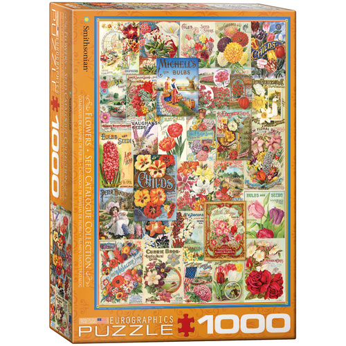 Eurographics - Flower Seed Catalogue Covers Puzzle 1000pc