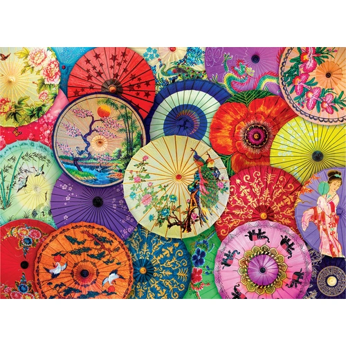 Eurographics - Asian Oil Paper Umbrellas Puzzle 1000pc