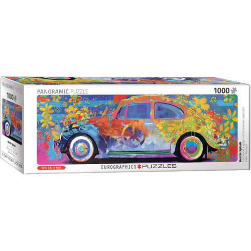 Eurographics - VW Beetle Splash Panoramic Puzzle 1000pc