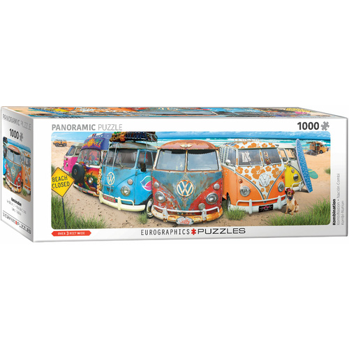 Eurographics - VW Bus Kombination Panoramic Puzzle 1000pc