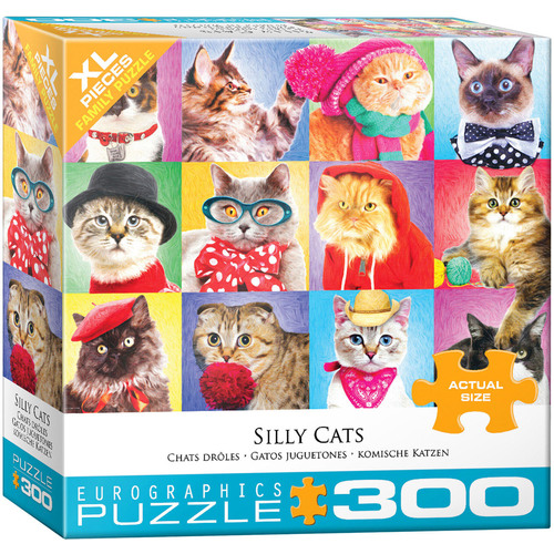 Eurographics - Silly Cats Large Piece Puzzle 300pc