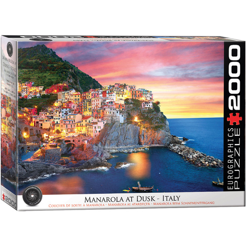 Eurographics - Manarola at Dusk, Italy Puzzle 2000pc
