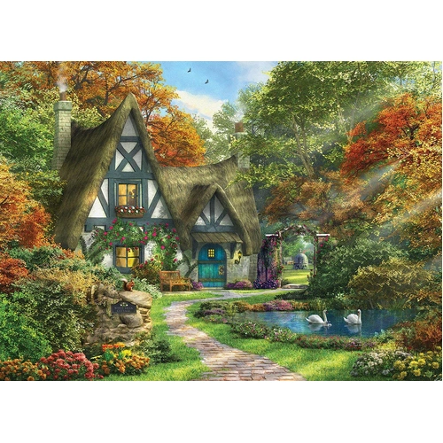 Eurographics - White Swan Cottage Large Piece Puzzle 300pc