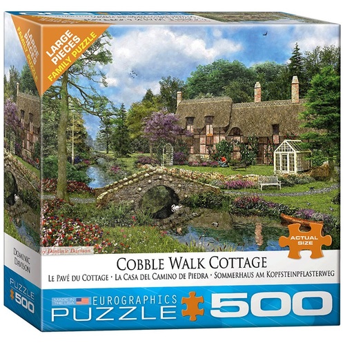 Eurographics - Cobble Walk Cottage Large Piece Puzzle 500pc