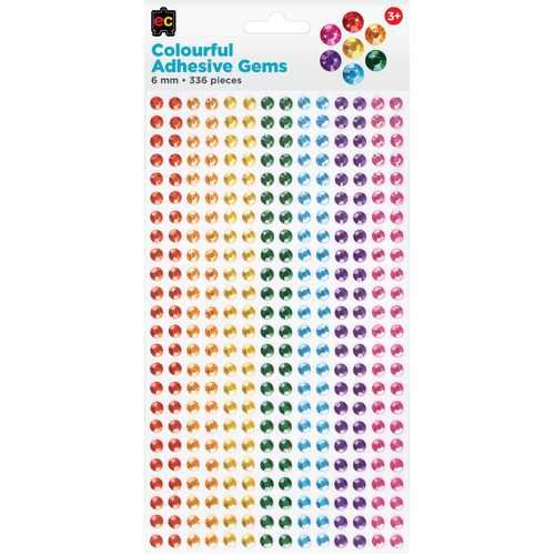 EC - Colourful Adhesive Gems 336pc