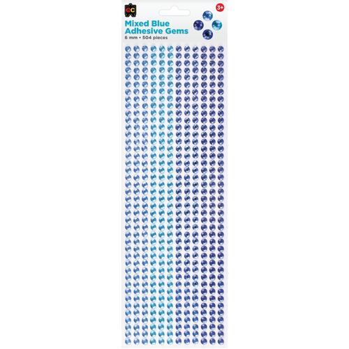 EC - Mixed Adhesive Gems Blue 504pc