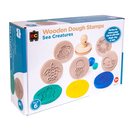 EC - Wooden Dough Stamps - Sea Creatures