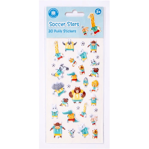 Learning Can Be Fun - Soccer Stars - Puffy Sticker Set