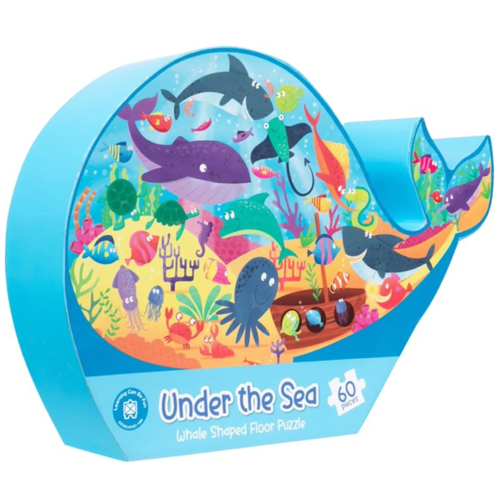 Learning Can Be Fun - Under the Sea: Whale Shaped Floor Puzzle (DAMAGED BOX)