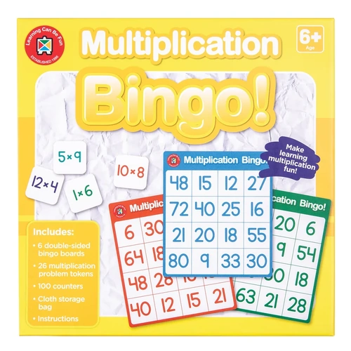 Learning Can Be Fun - Multiplication Bingo