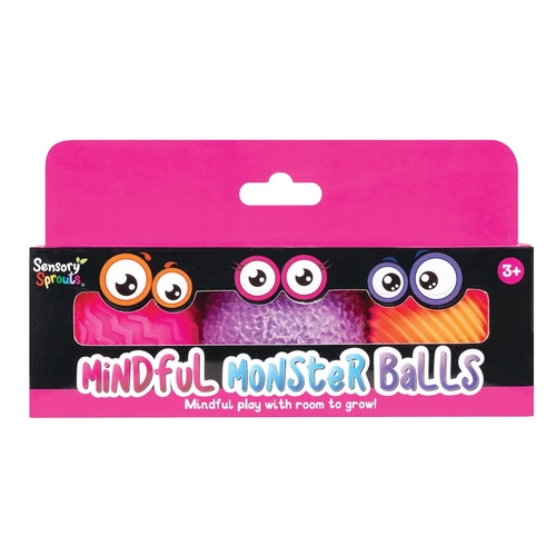 Sensory Sprouts - Mindful Monster Balls - Pink, Purple & Orange