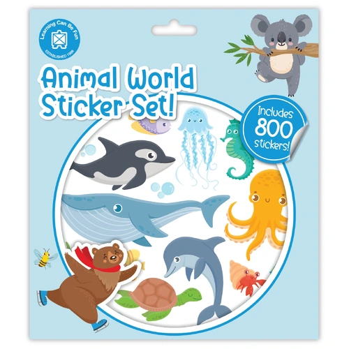 Learning Can Be Fun - Animal World Sticker Pack (800 stickers)