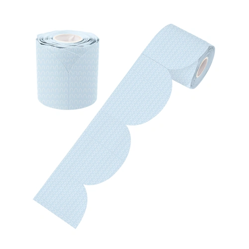 Learning Can Be Fun - Blue Patterned Rolled Scalloped Border