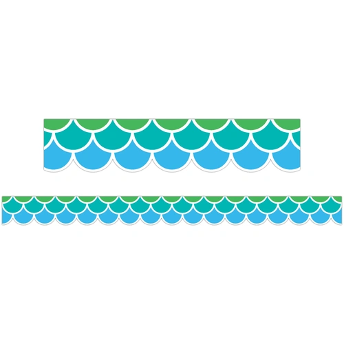 Learning Can Be Fun - Cool Tones Scallops Border (Pack of 12)