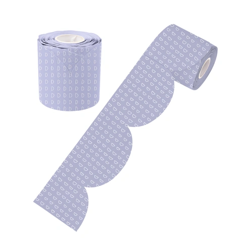 Learning Can Be Fun - Lilac Patterned Rolled Scalloped Border