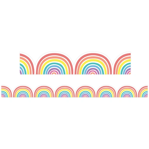 Learning Can Be Fun - Rainbow Die-cut Border (Pack of 12)