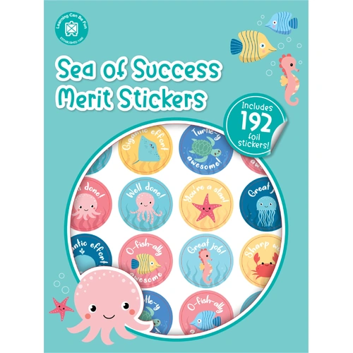 Learning Can Be Fun - Sea of Success Merit Stickers