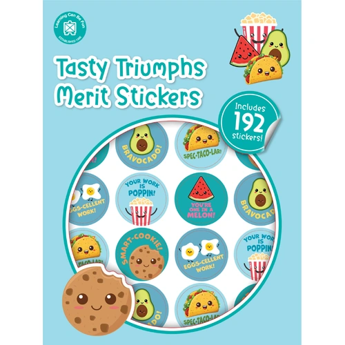 Learning Can Be Fun - Tasty Triumphs Merit Stickers