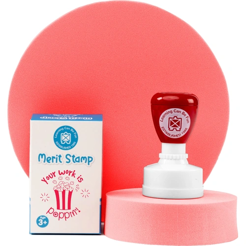 Learning Can Be Fun - Your Work is Poppin' Merit Stamp