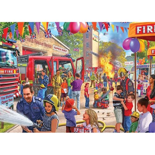 Jumbo - Open Day At The Fire Station Puzzle 1000pc