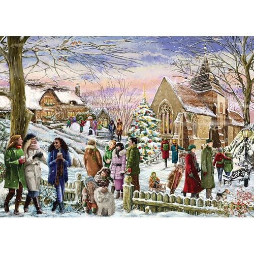 Jumbo - Festive Village Puzzle 1000pc