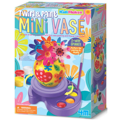 4M - Twirl & Paint Mini Vase