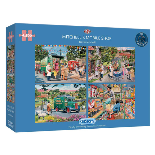 Gibsons - Mitchell's Mobile Puzzle 4 x 500pc