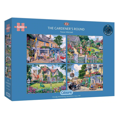 Gibsons - The Gardener's Round Puzzle 4 x 500pc