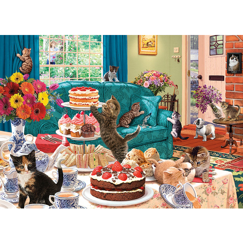Gibsons - Feline Frenzy Puzzle 1000pc