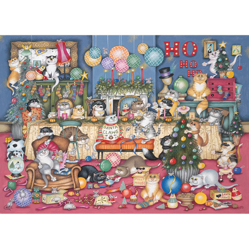 Gibsons - Feline Festivities Puzzle 1000pc