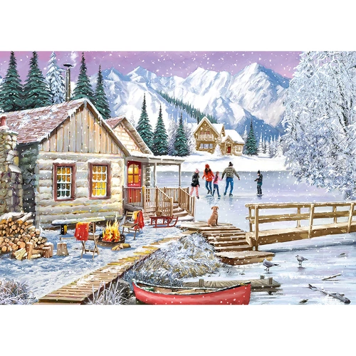 Gibsons - Winter At The Cabin Puzzle 1000pc