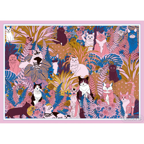Gibsons - Purrfect Plants Puzzle 1000pc